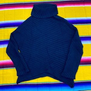 Krimson Klover Ribbed Knit Pullover Turtle Neck Sweater Top